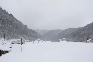 早朝の丸山ゲレンデ