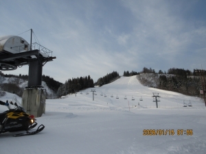 １月１５日　８：００　晴れ
今朝のサザンクロスコース